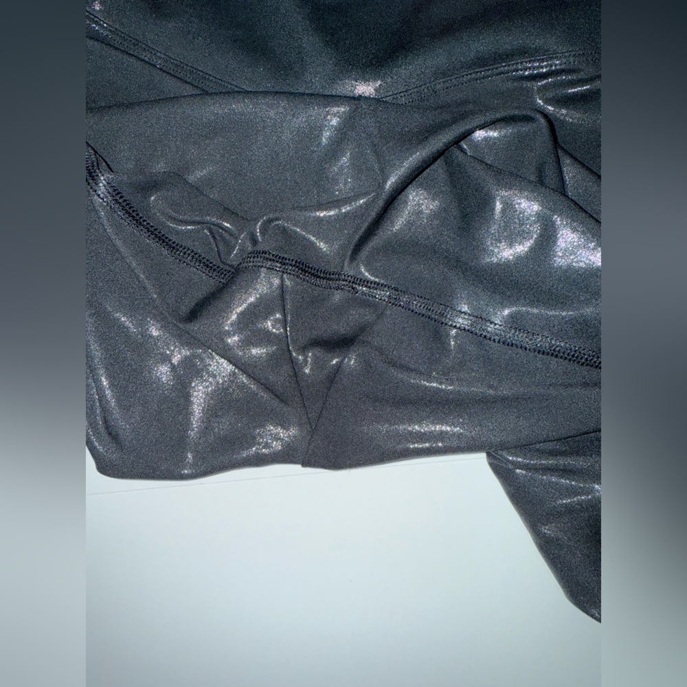 PINK Activewear Elegant Black Metallic Workout Leggings Size Large Activewear - Picture 8 of 10
